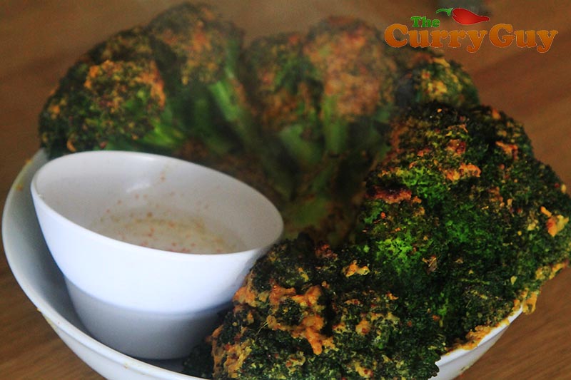 Making garlic and mustard roast broccoli