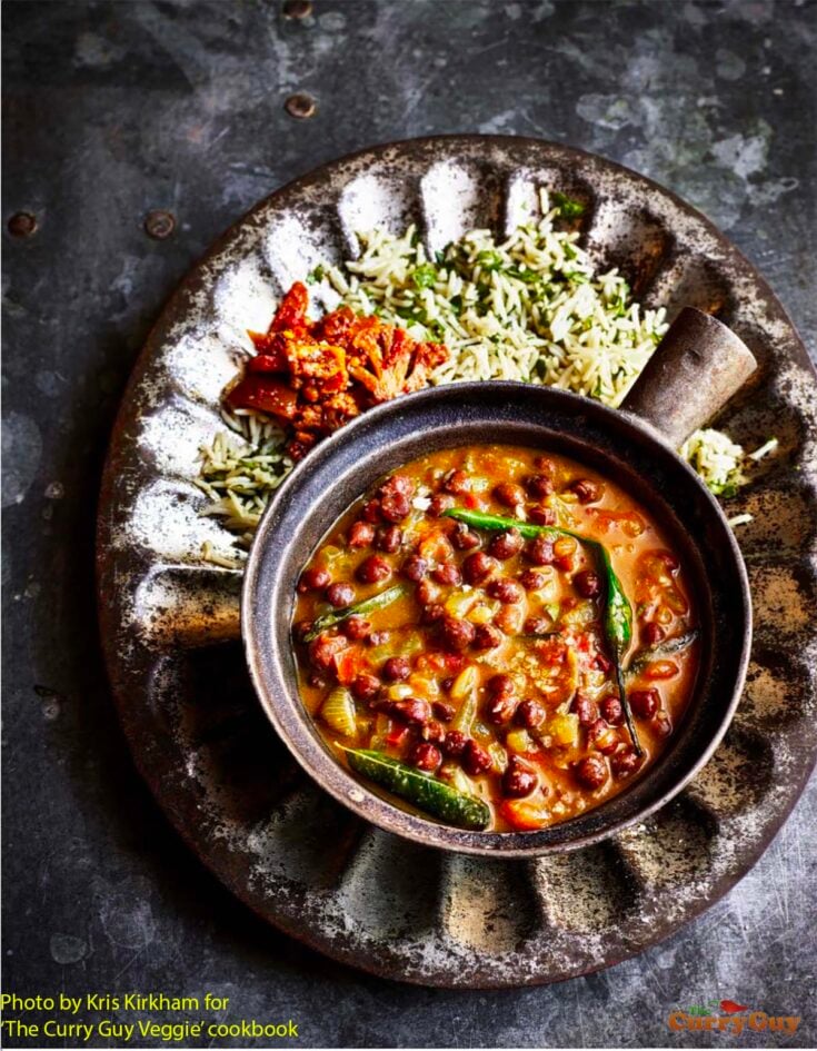 Kala chana - black chickpea curry