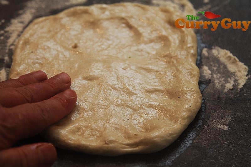 Making tandoori naans