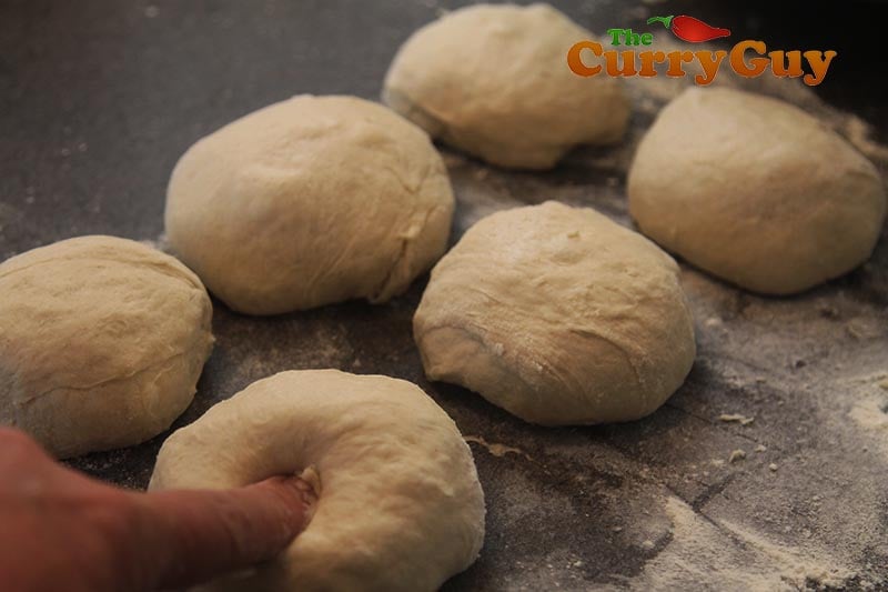 Making tandoori naans