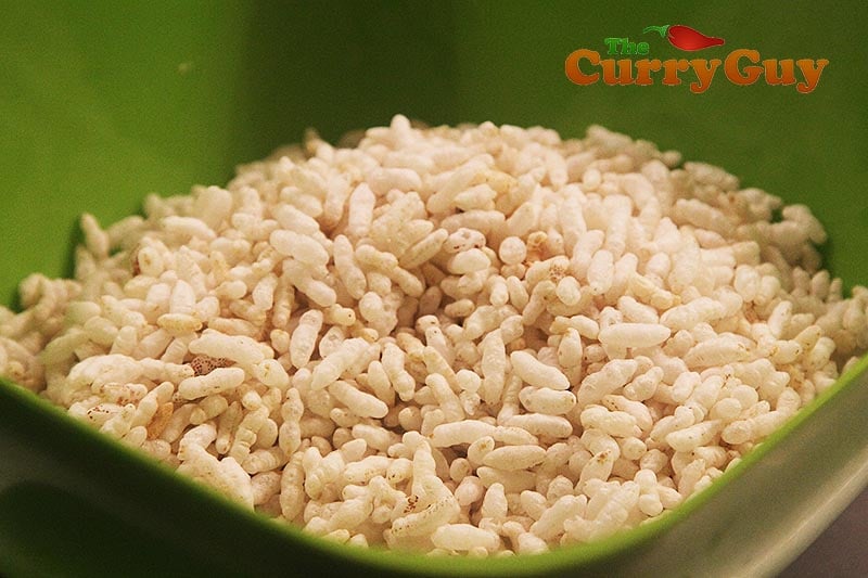 the crispy rice in a bowl