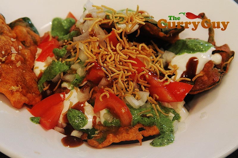 Spinach chaat