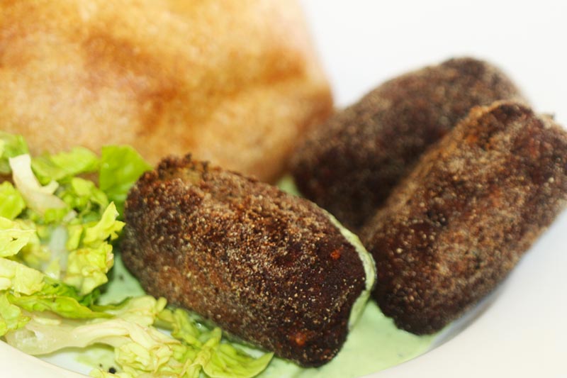 Goan beef croquettes