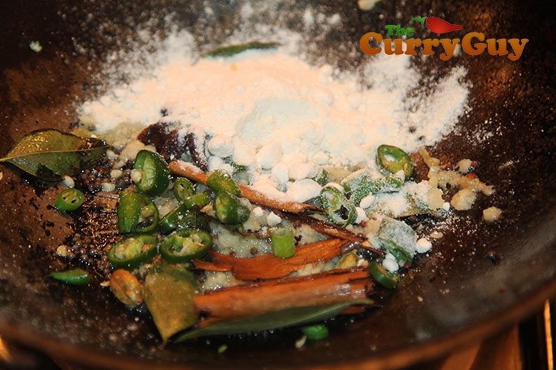 Making chicken Ceylon