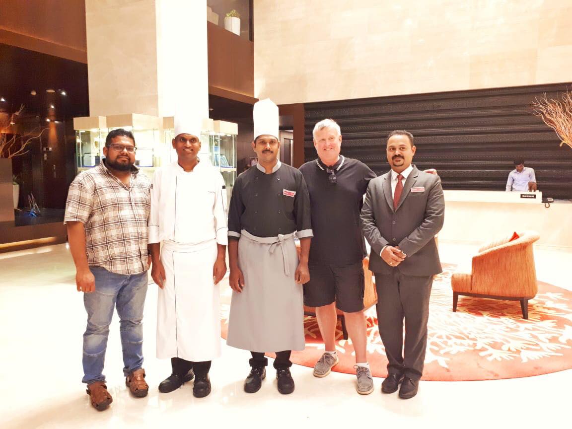 Chefs and me at Trilogi