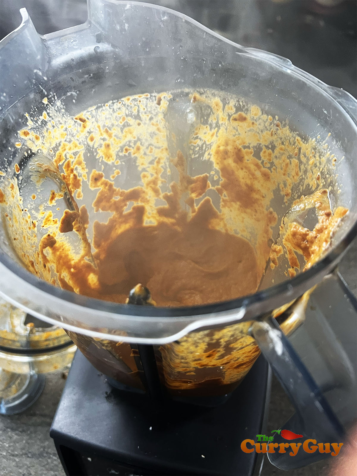 Blending to a paste.