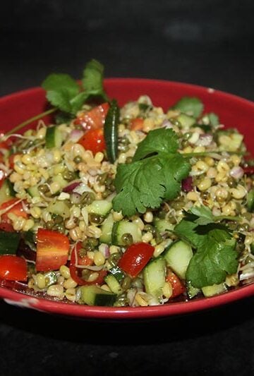 Sprouted moong Salad