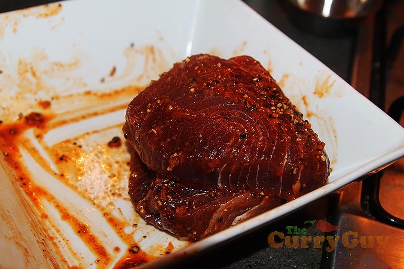 Making Keralan tuna steaks