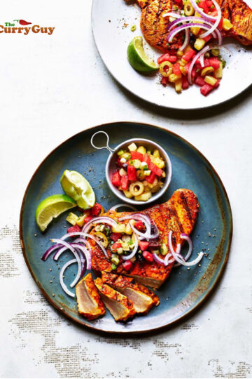 Keralan tuna steak recipe photo from 'The Curry Guy Light'