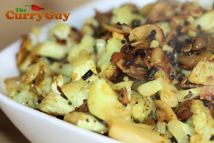 Quick Fried Cauliflower With Coconut & Almonds