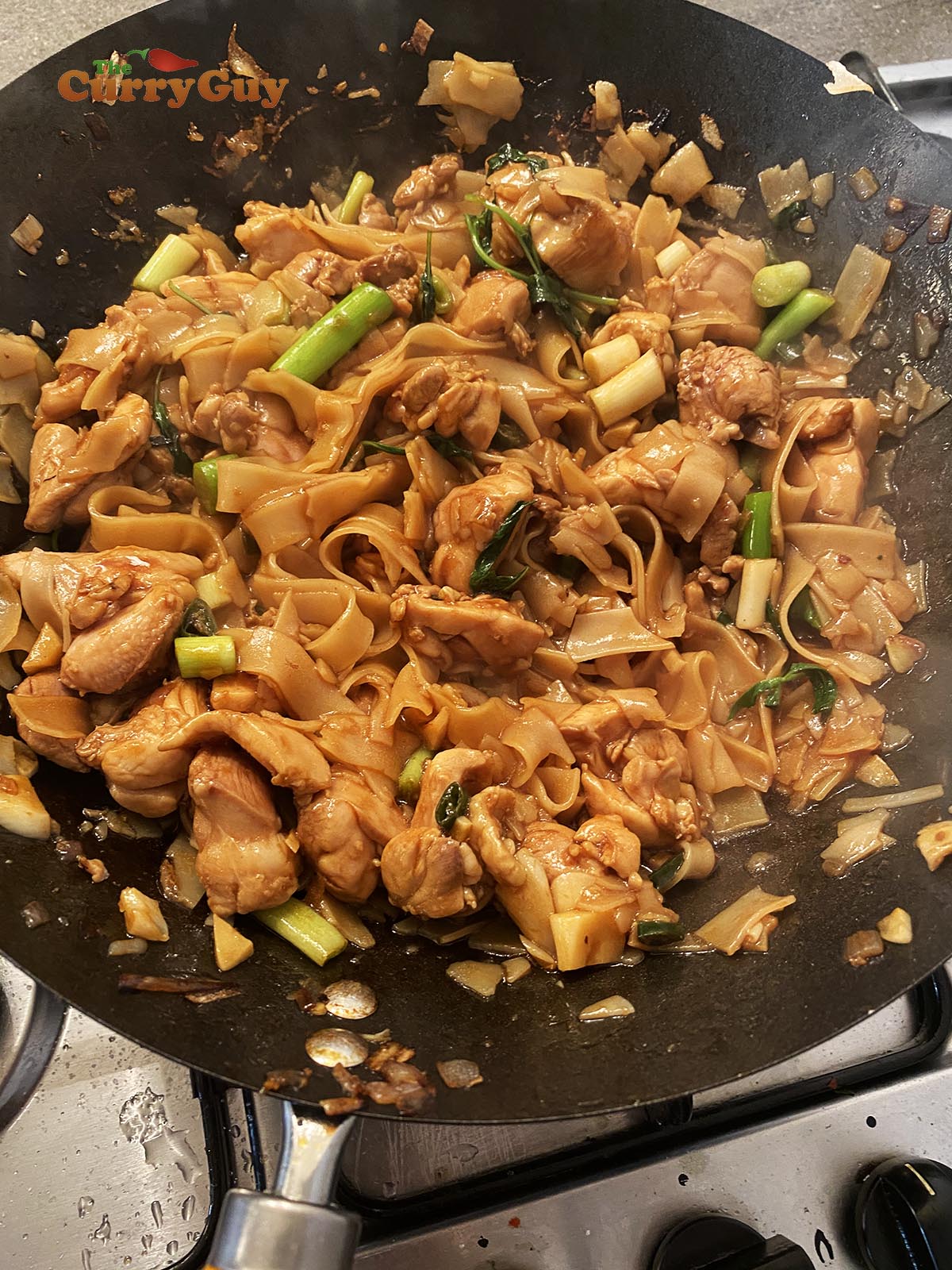 Finished drunken noodles