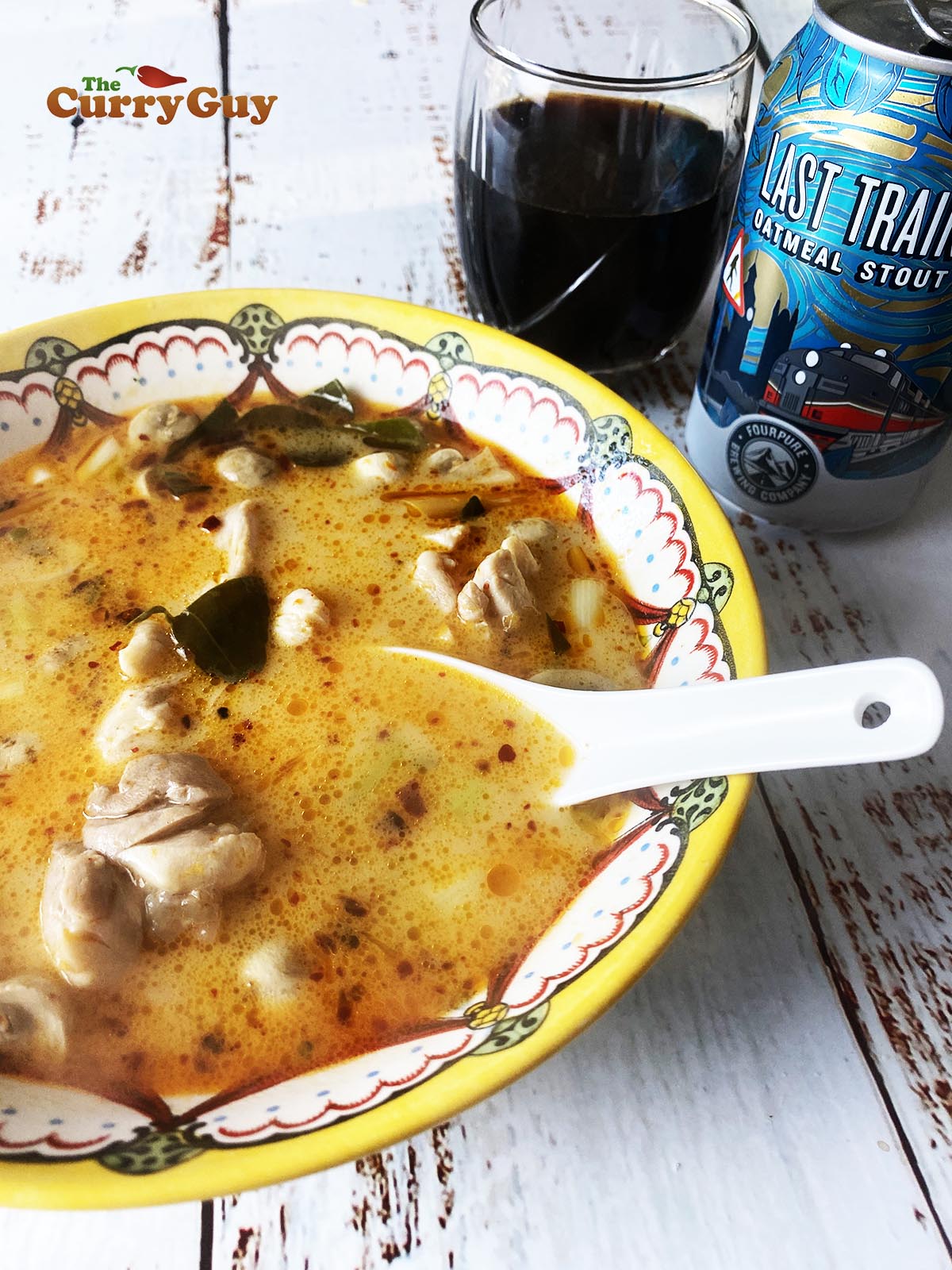 Tom Kha Gai ready to serve