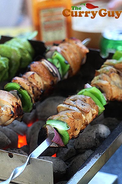 Honey, Soy Sauce and Garlic Chicken Kebabs