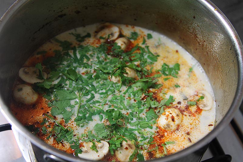 Thai tom ka gai soup