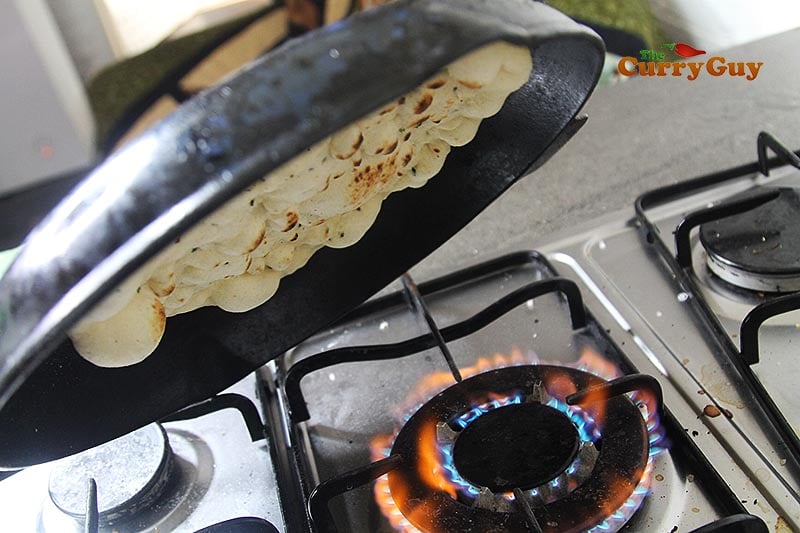 Toasting flatbread