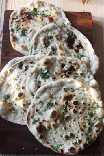 finished instant naan recipe.