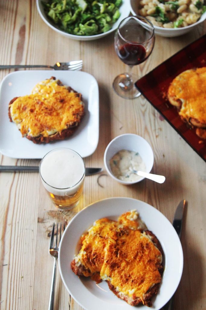 Chicken parmo dinner