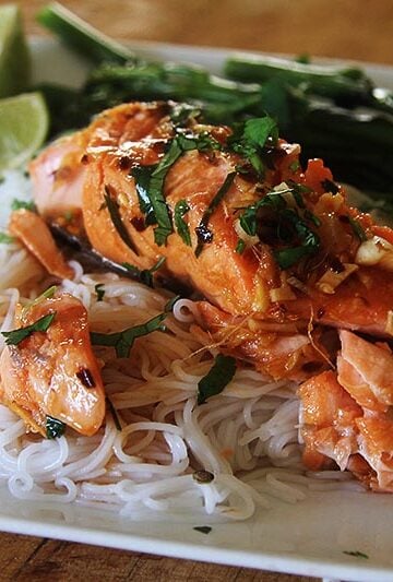 Thai baked salmon
