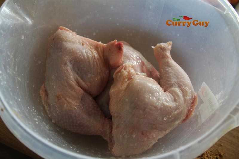 chicken in lemon and salt marinade