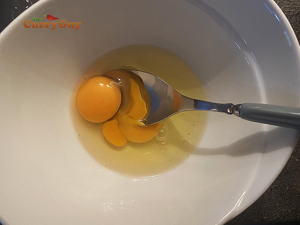 whisking eggs