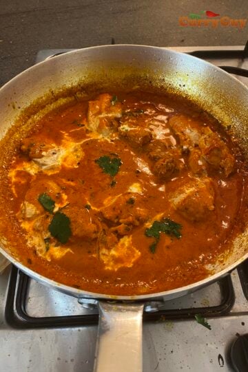 Tikka masala sauce with chicken