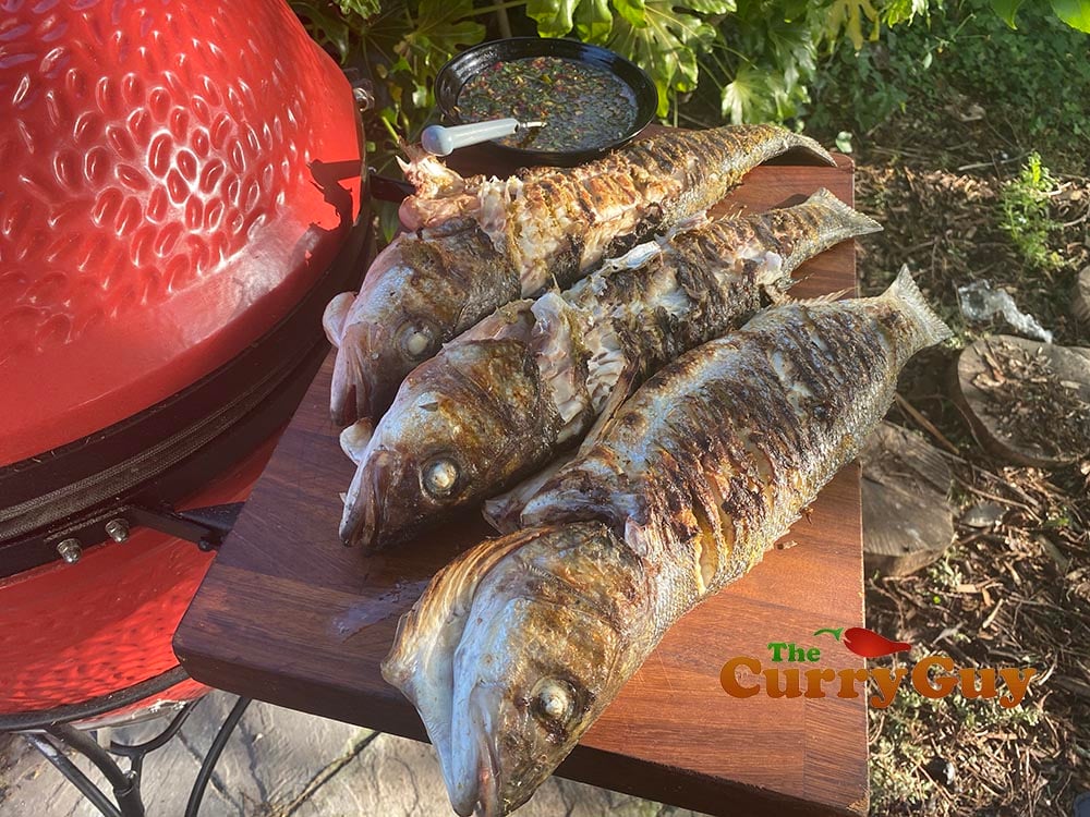 Cooked Thai grilled fish