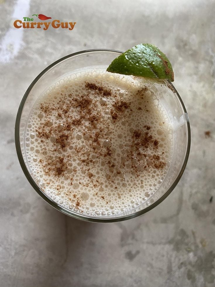 The finished smoothie