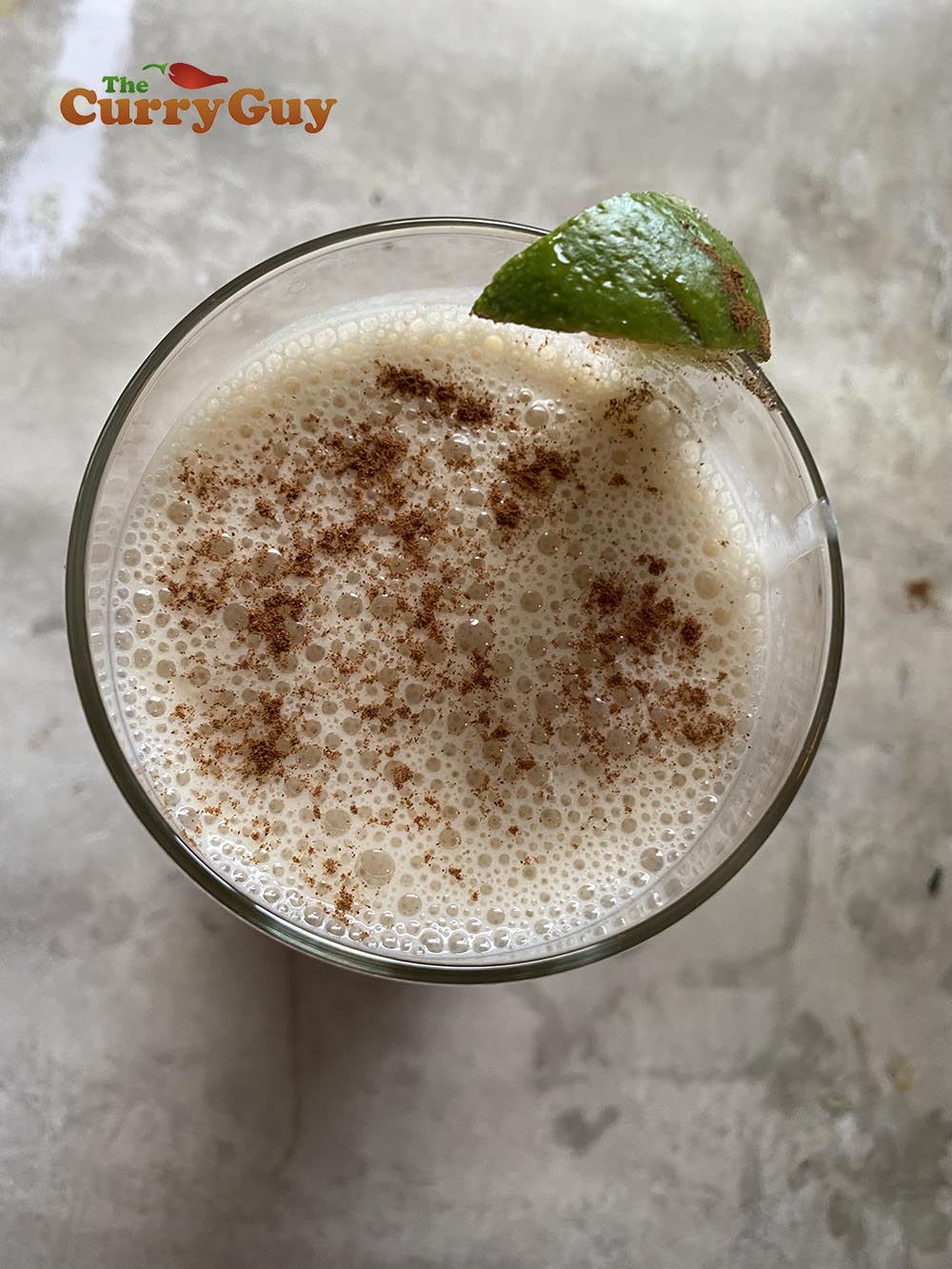 The finished smoothie