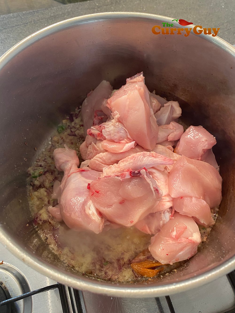 Add the chicken