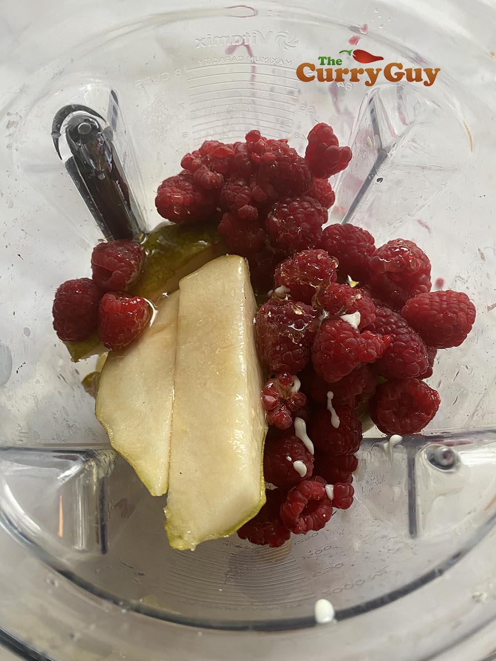 adding the ingredients to the blender