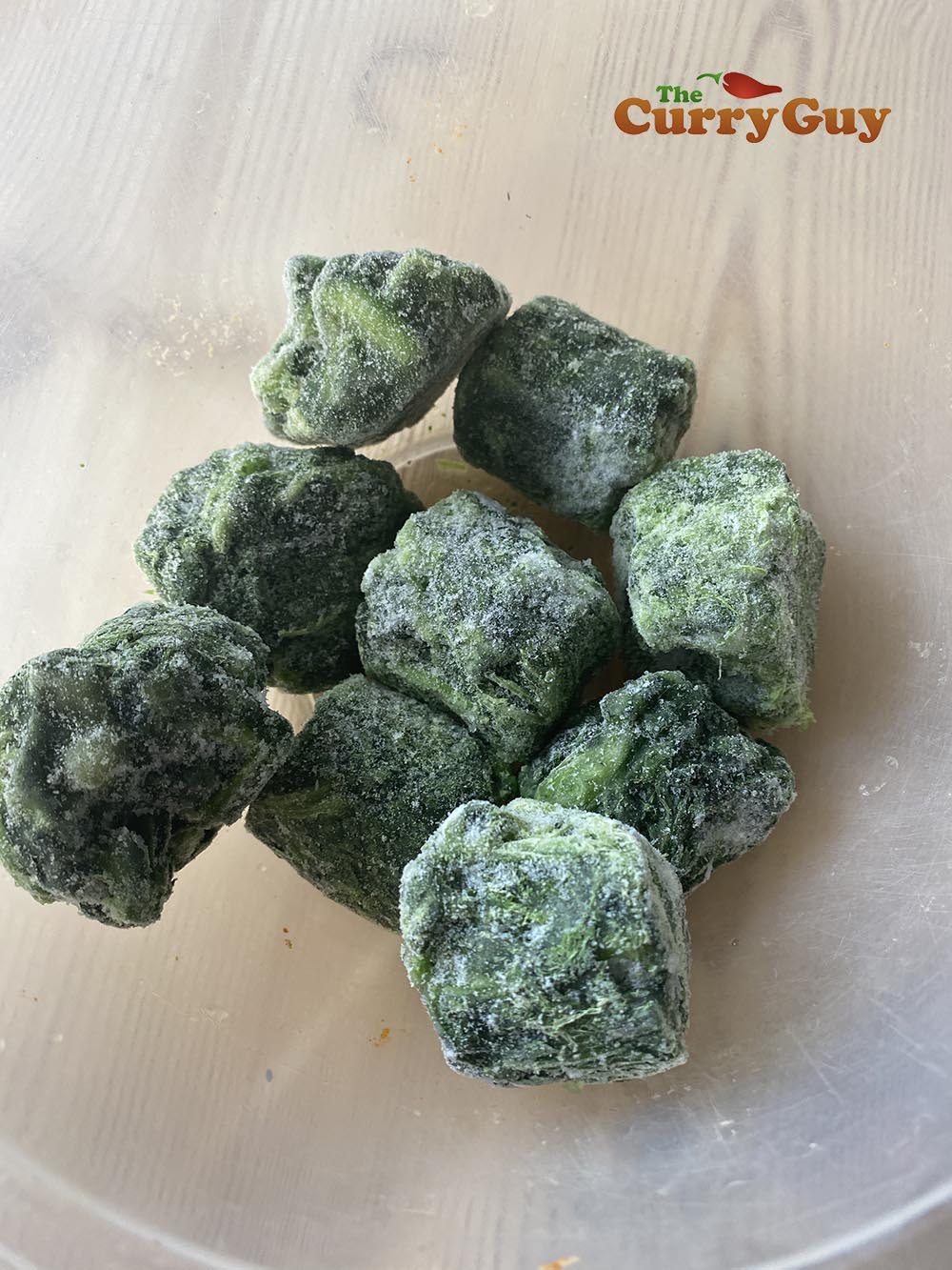 frozen spinach for Saag Paneer