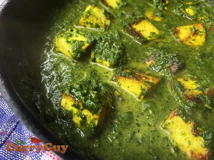 Saag paneer curry