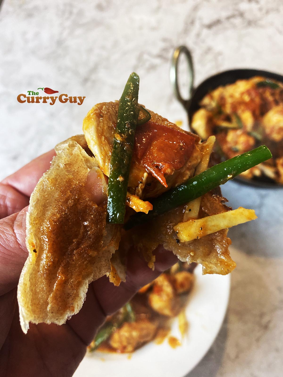 Chicken namkeen with naan