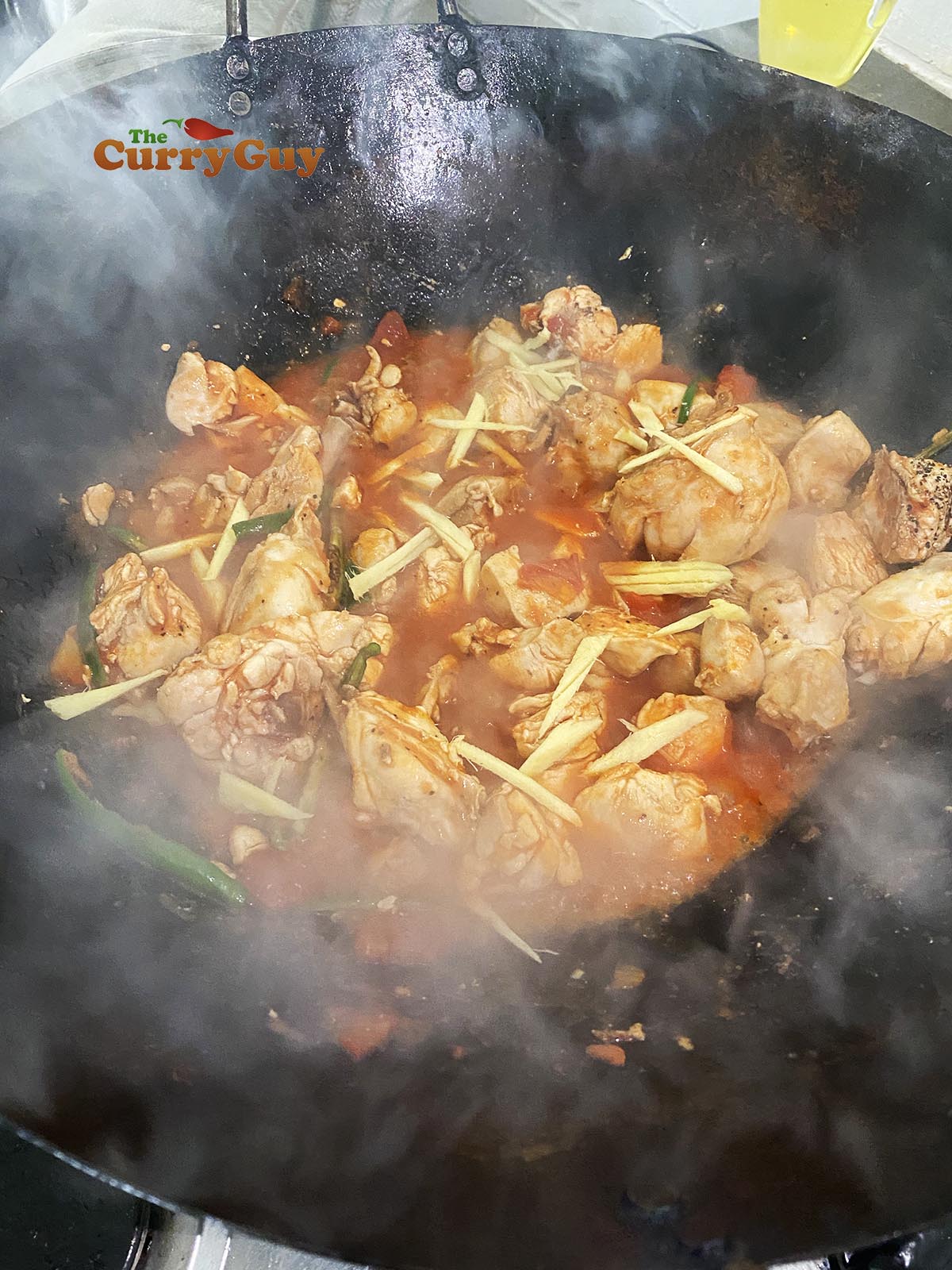 stir in the ginger and salt to taste