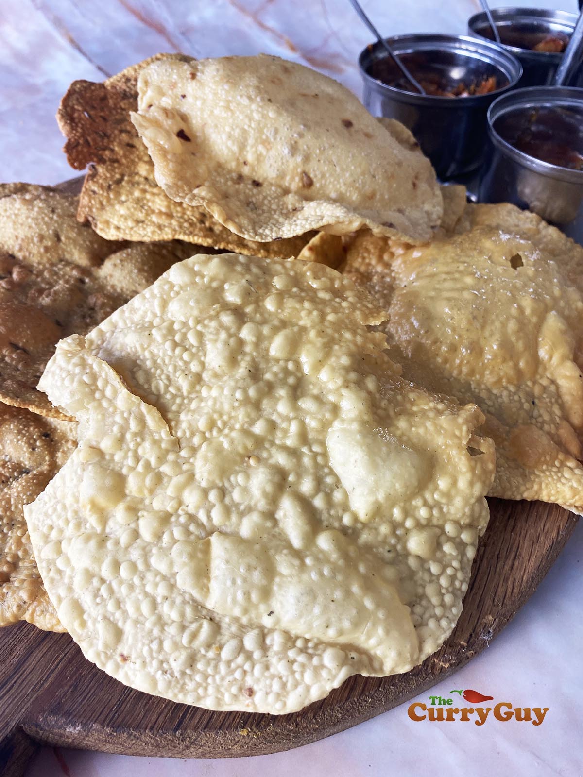 Homemade poppadom recipe photo selection