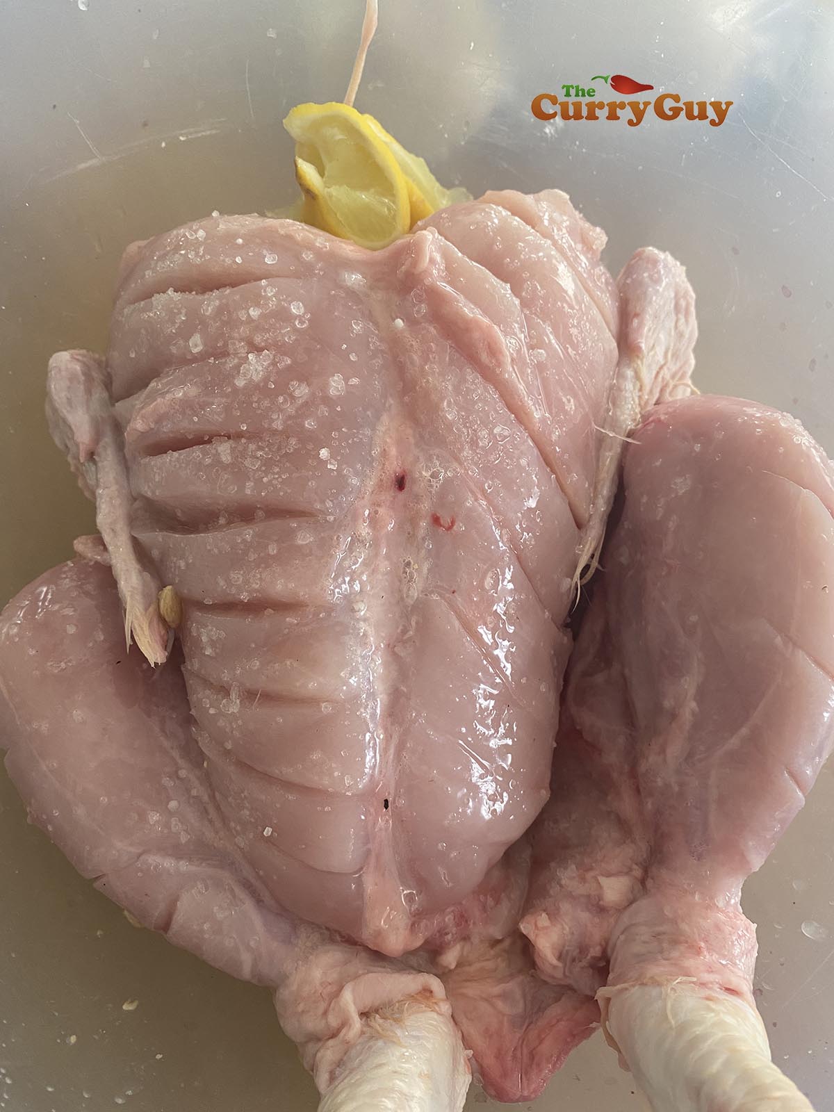 Chicken in first marinade