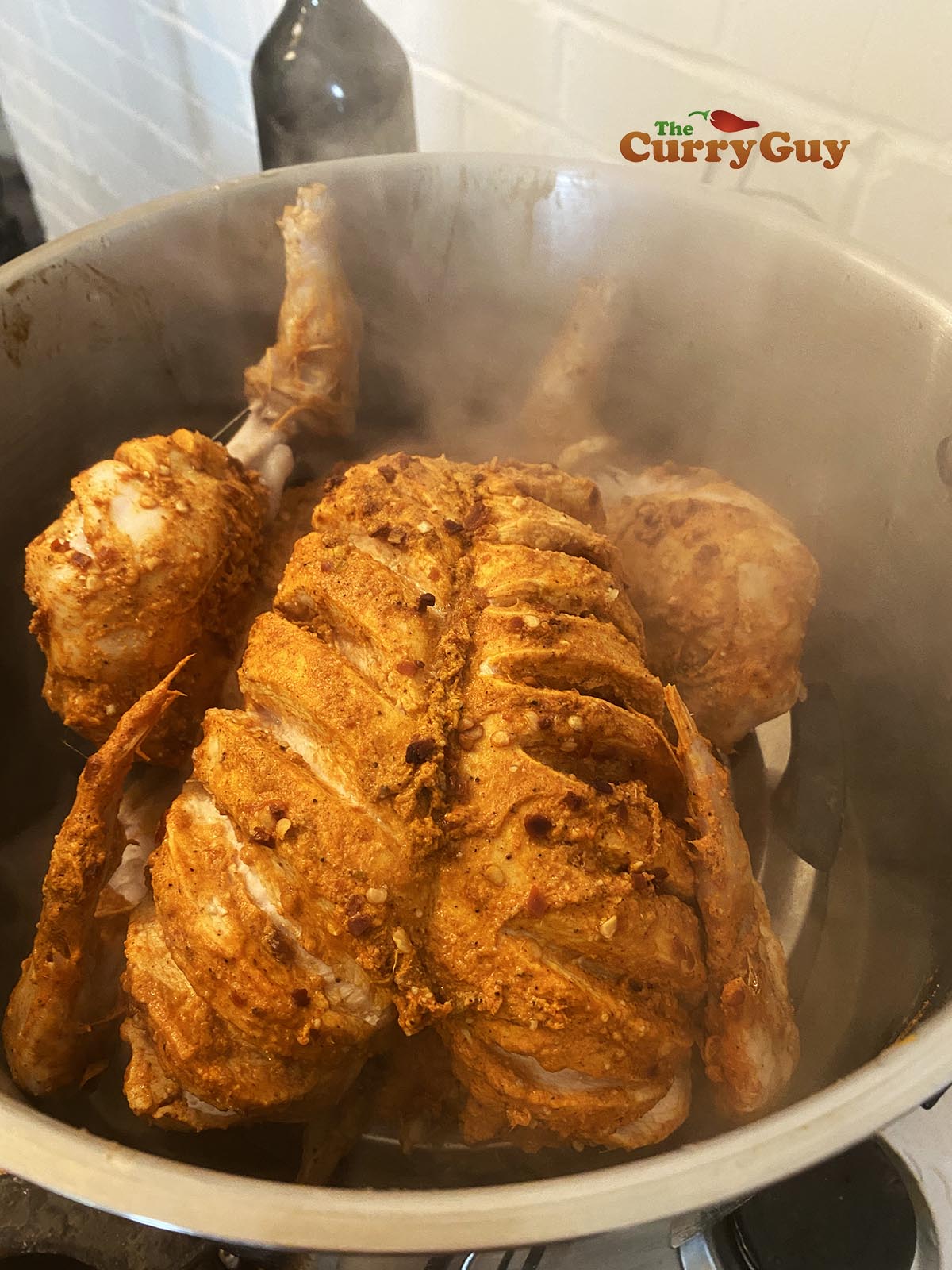 Steamed chicken chargha