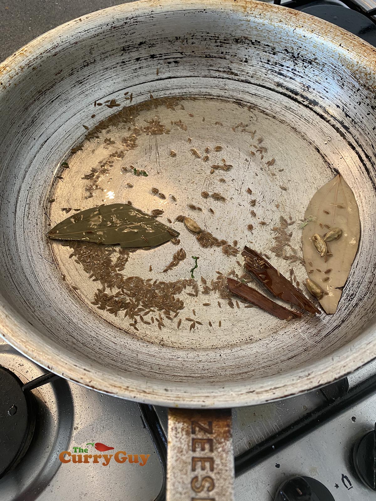 infusing whole spices in oil