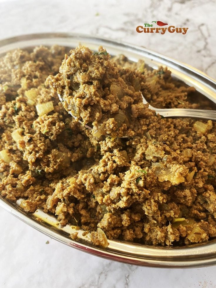 finished keema recipe