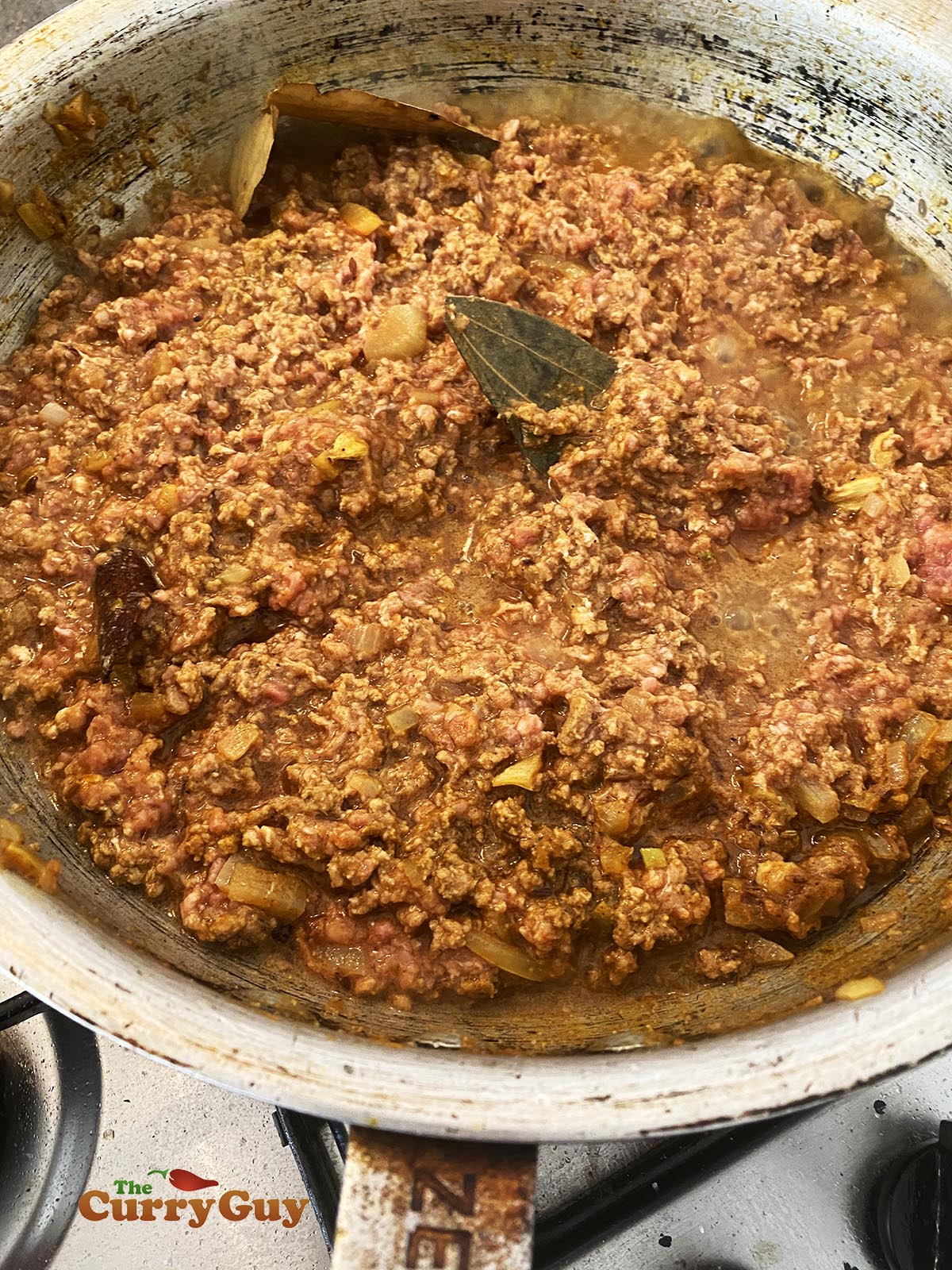 Cooking keema