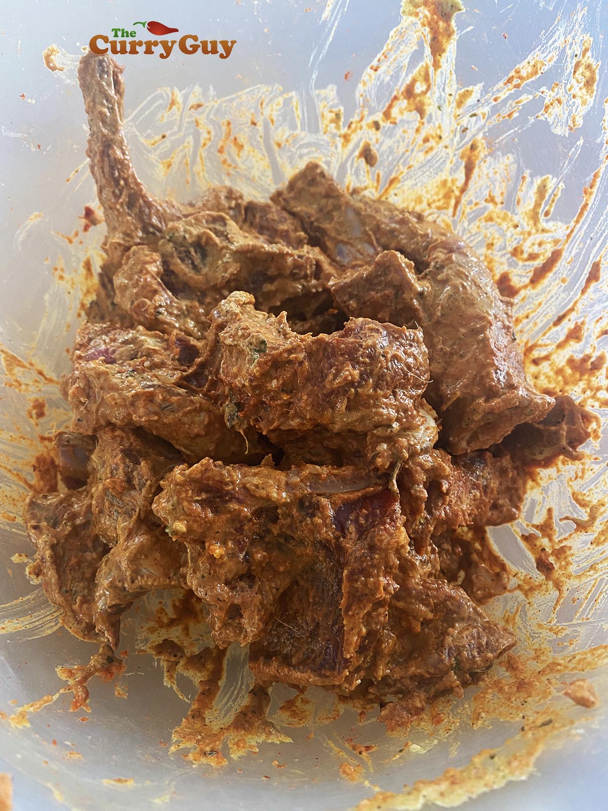 Marinating spicy lamb chops