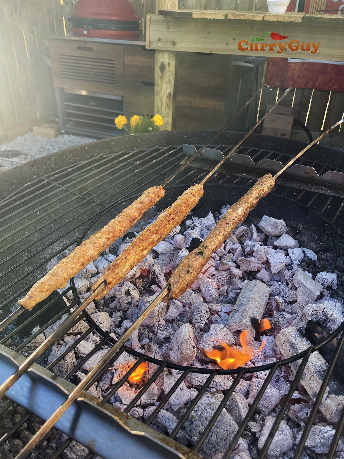 Chicken seekh kebabs