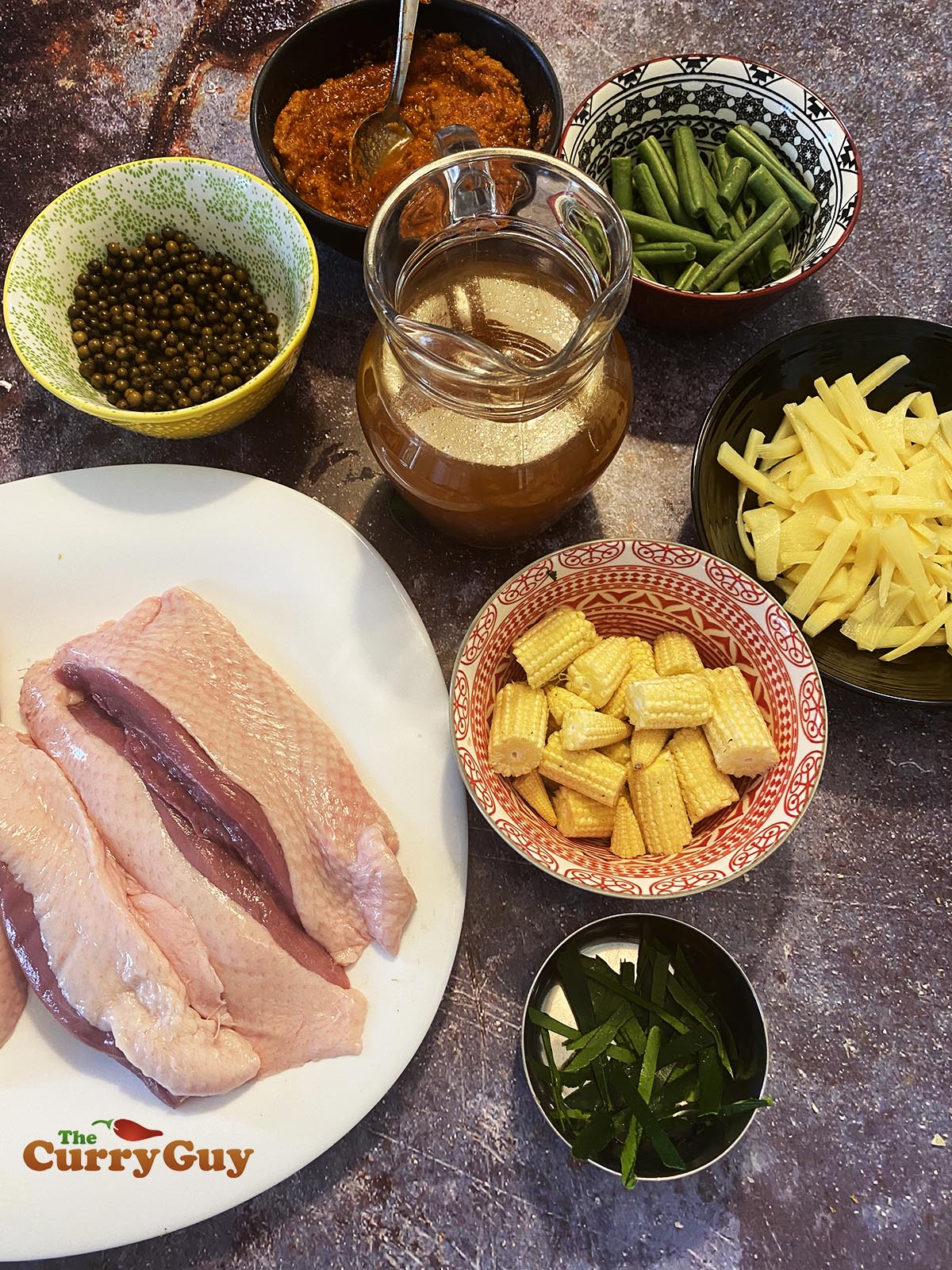 Ingredients for jungle curry