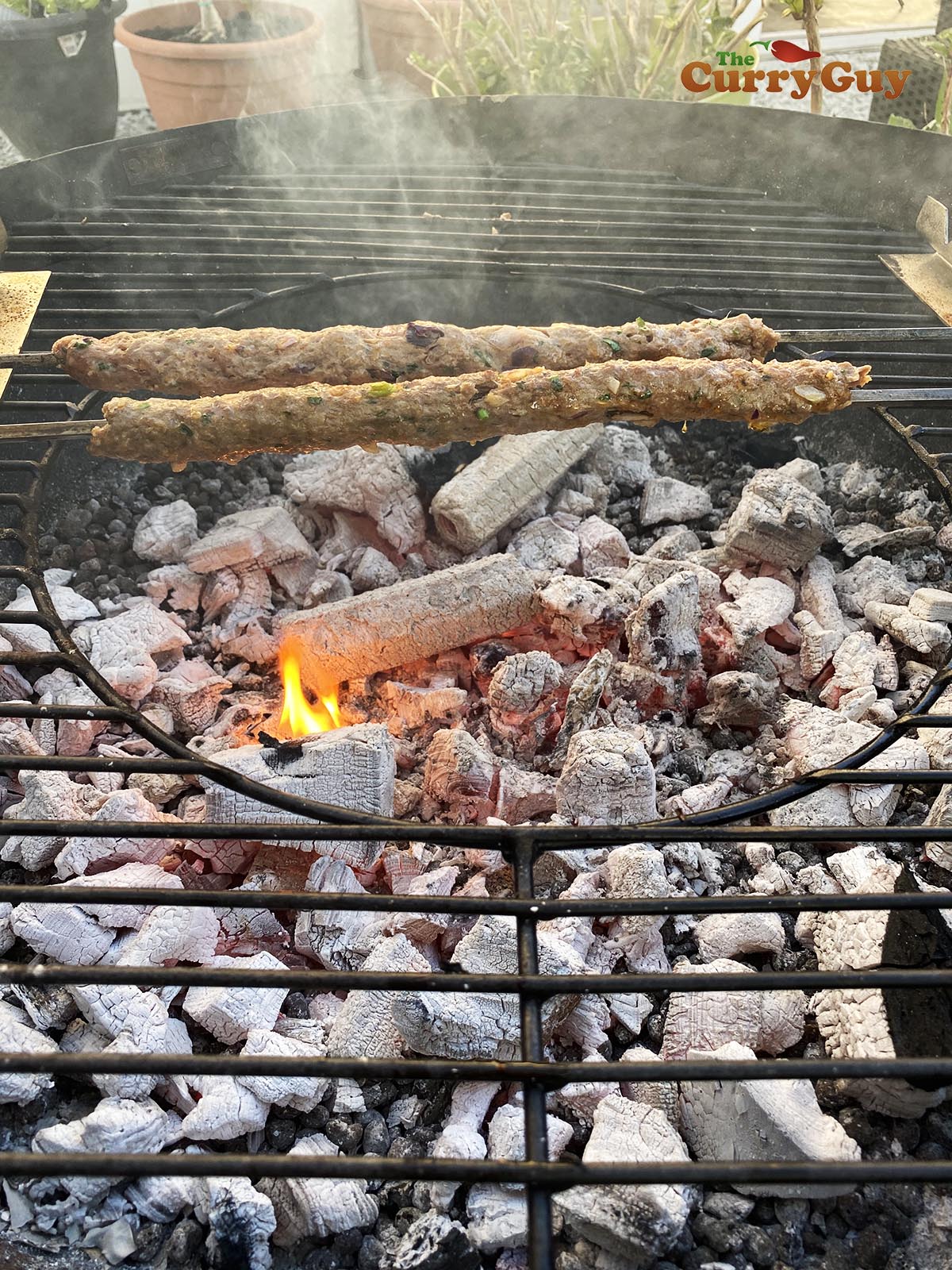Lamb seekh kebabs