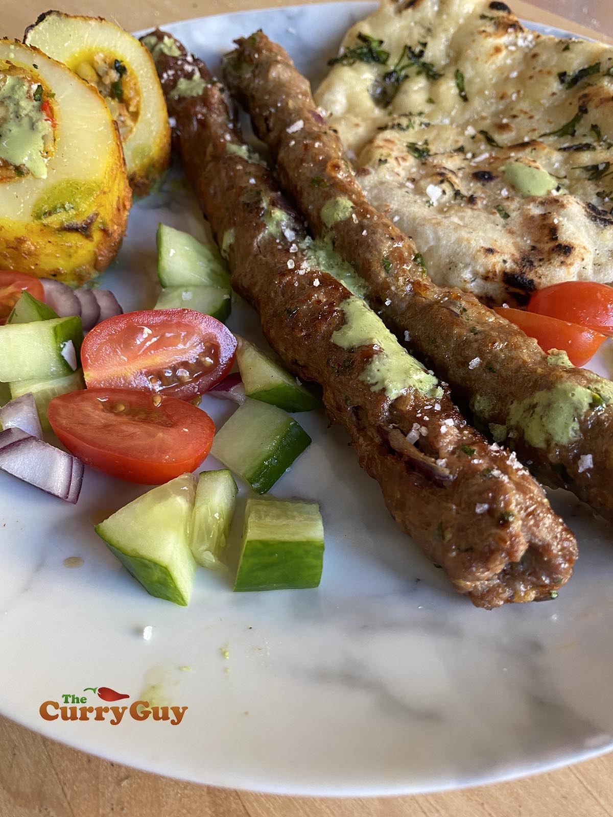 Lamb seekh kebabs