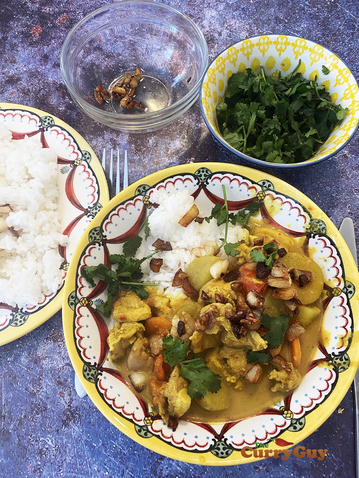 Thai yellow curry with Rice