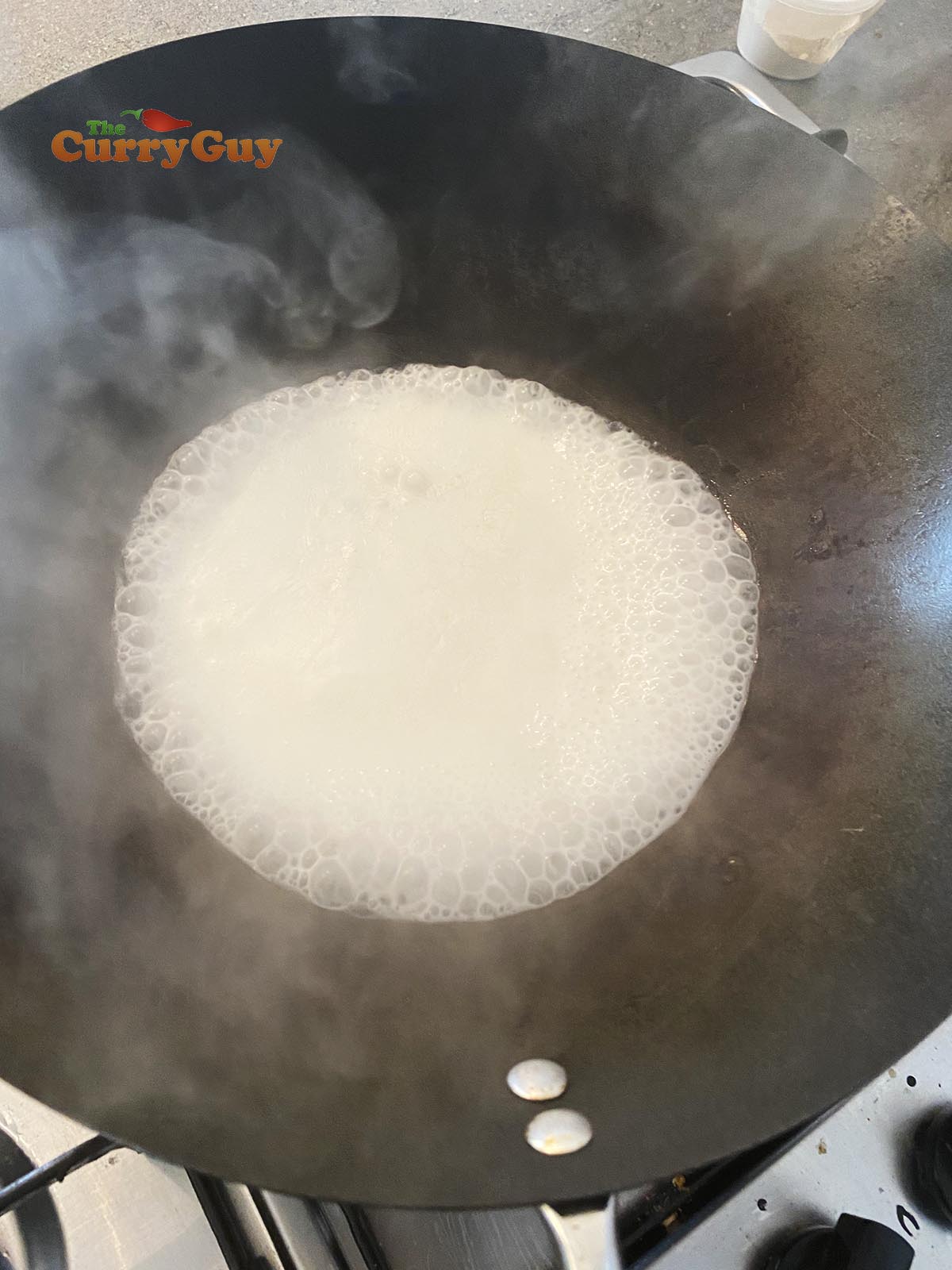 Sizzling coconut milk