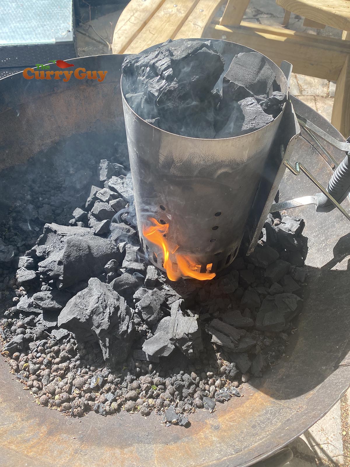 Firing up the barbecue