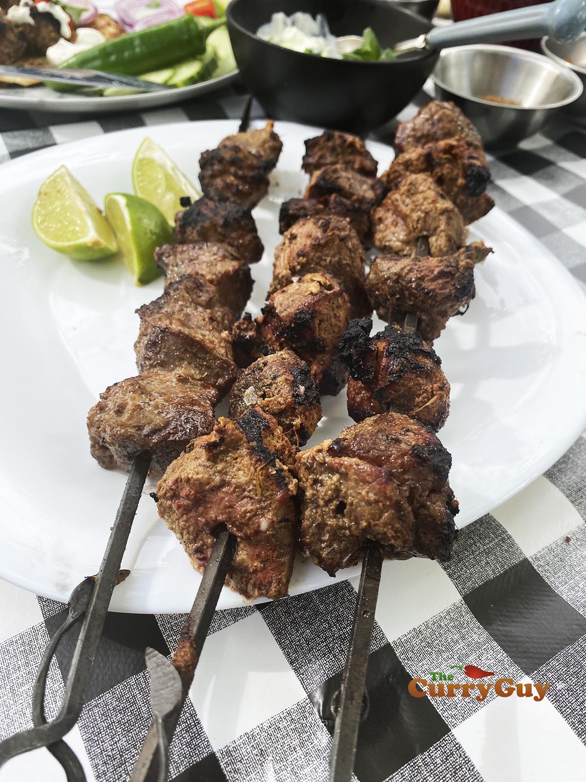 Grilled lamb tikka
