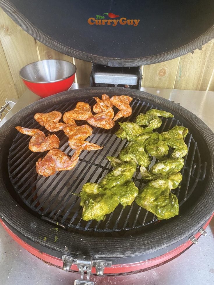 Cooking cafreal chicken wings
